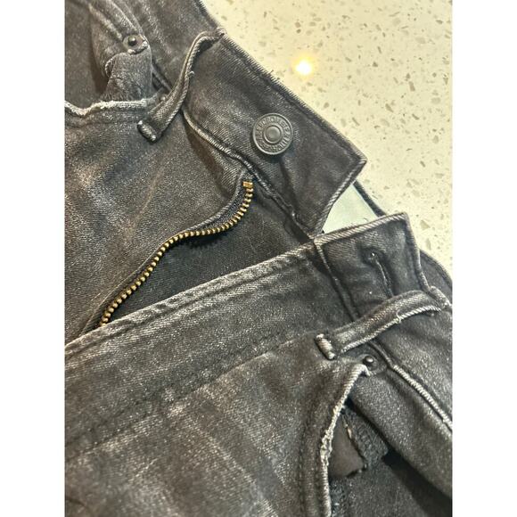 ABERCROMBIE AND FITCH BLACK DENIM HIGH RISE SHORTS WOMENS SIZE 2 - Picture 4 of 5